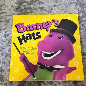 Barney's Hats Children's Book - Bright Yellow & Purple Cover